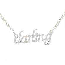 Meilleures ventes Darling images de colliers en argent, bijoux colliers injecteur pour les femmes